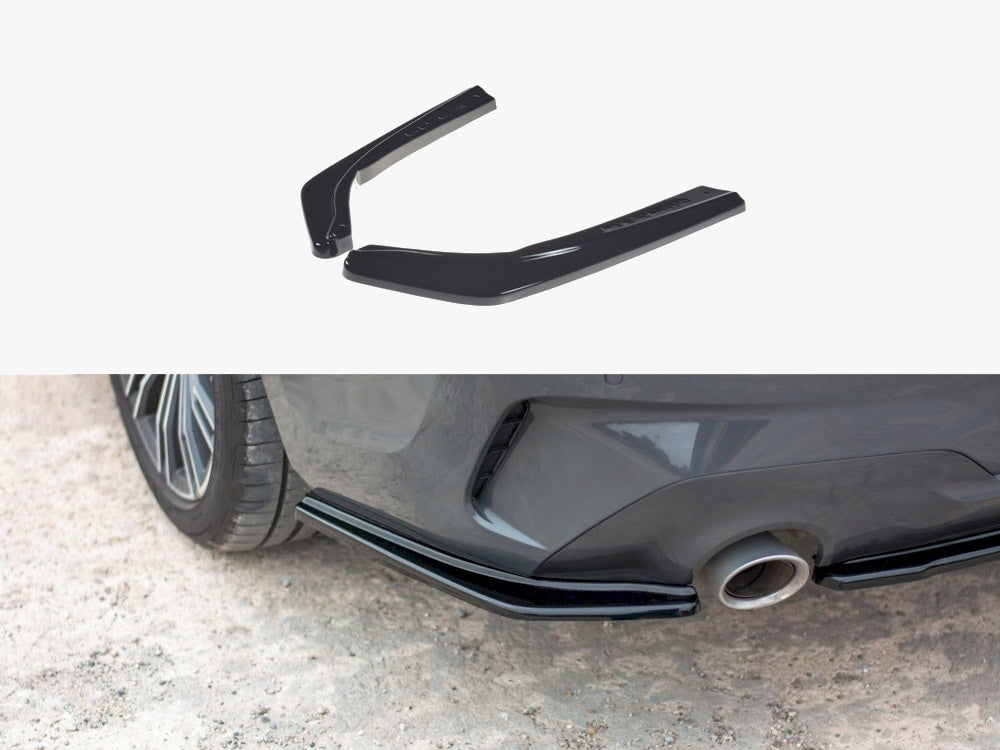 BMW 3 Series G20 M Sport (2020) Rear Side Splitter | Gloss Black ABS | Adhesive