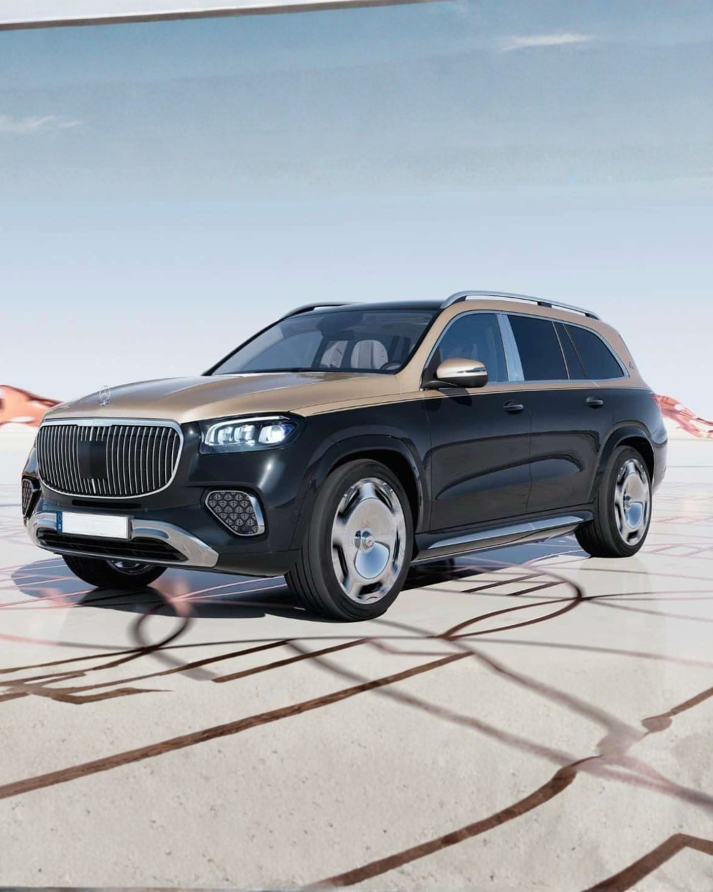 Mercedes GLS (2020-2024) to 2025 Maybach Full Body Conversion Kit