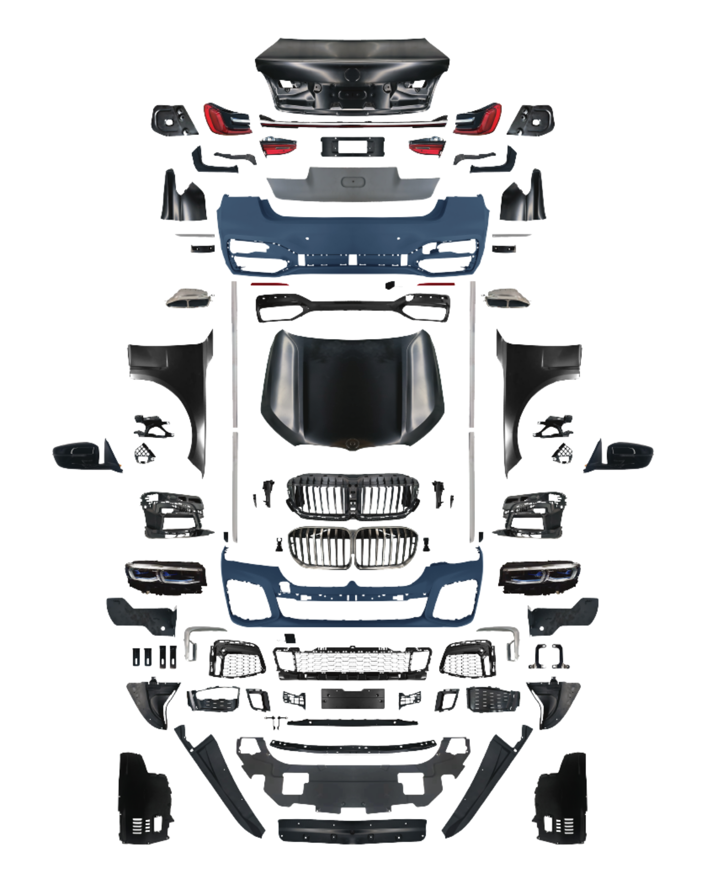 BMW 7-Series F02 to G12 1:1 Full Body Conversion Kit (2009-2015 to Modern)