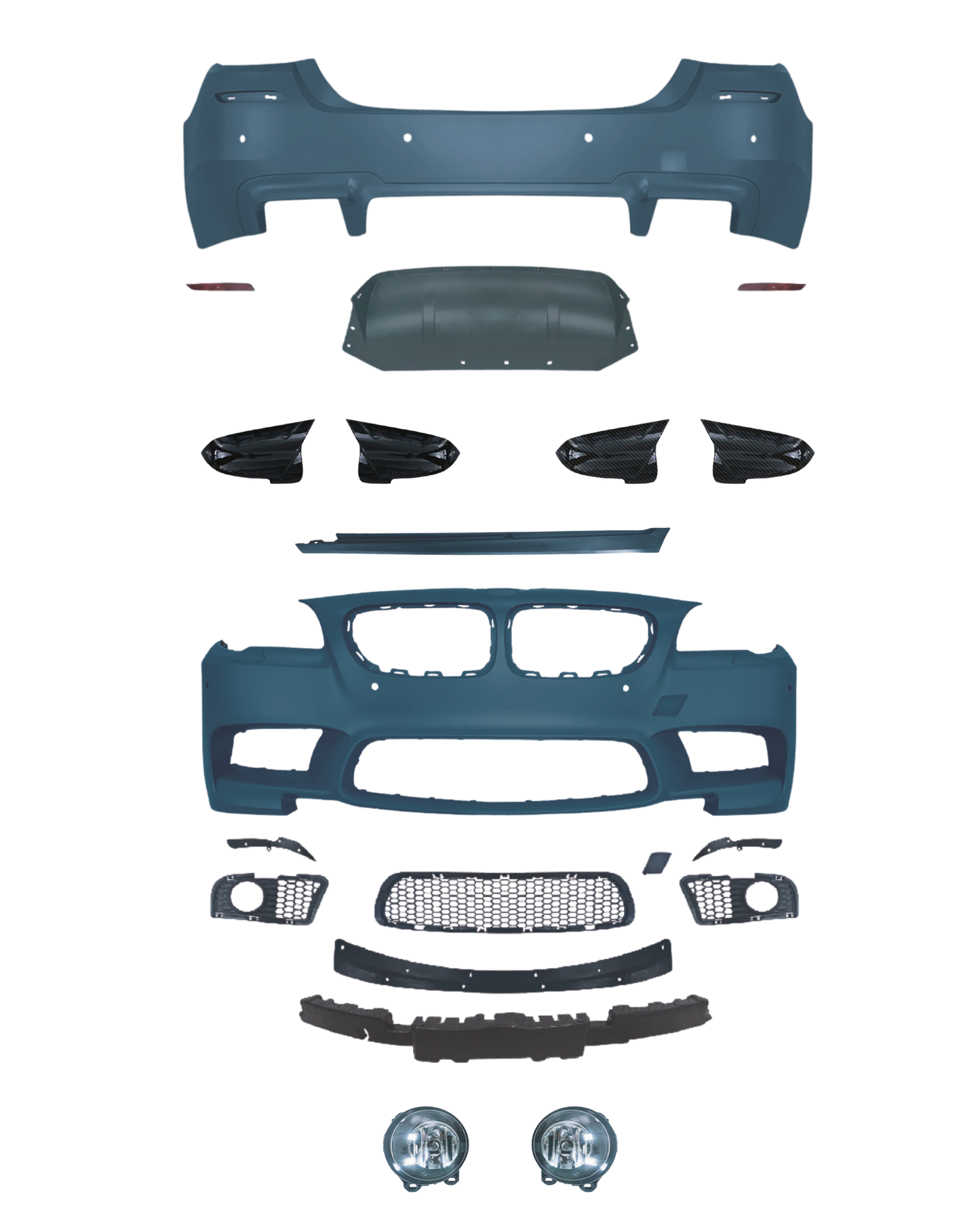 BMW F10 5-Series to M5 Look Full Exterior Body Kit Conversion