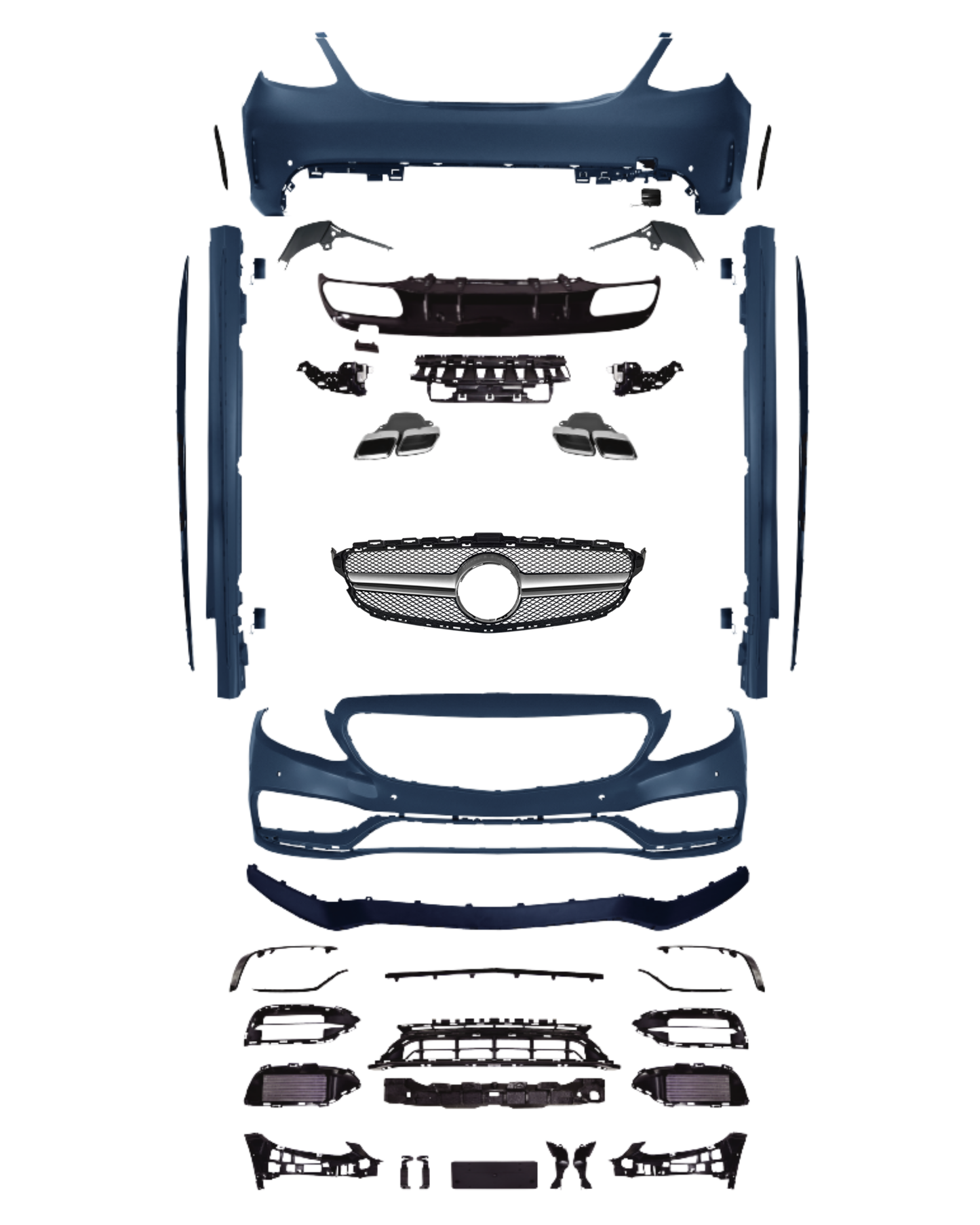 Mercedes C-Class W205 (2015-2021) to C63 AMG Full Body Kit