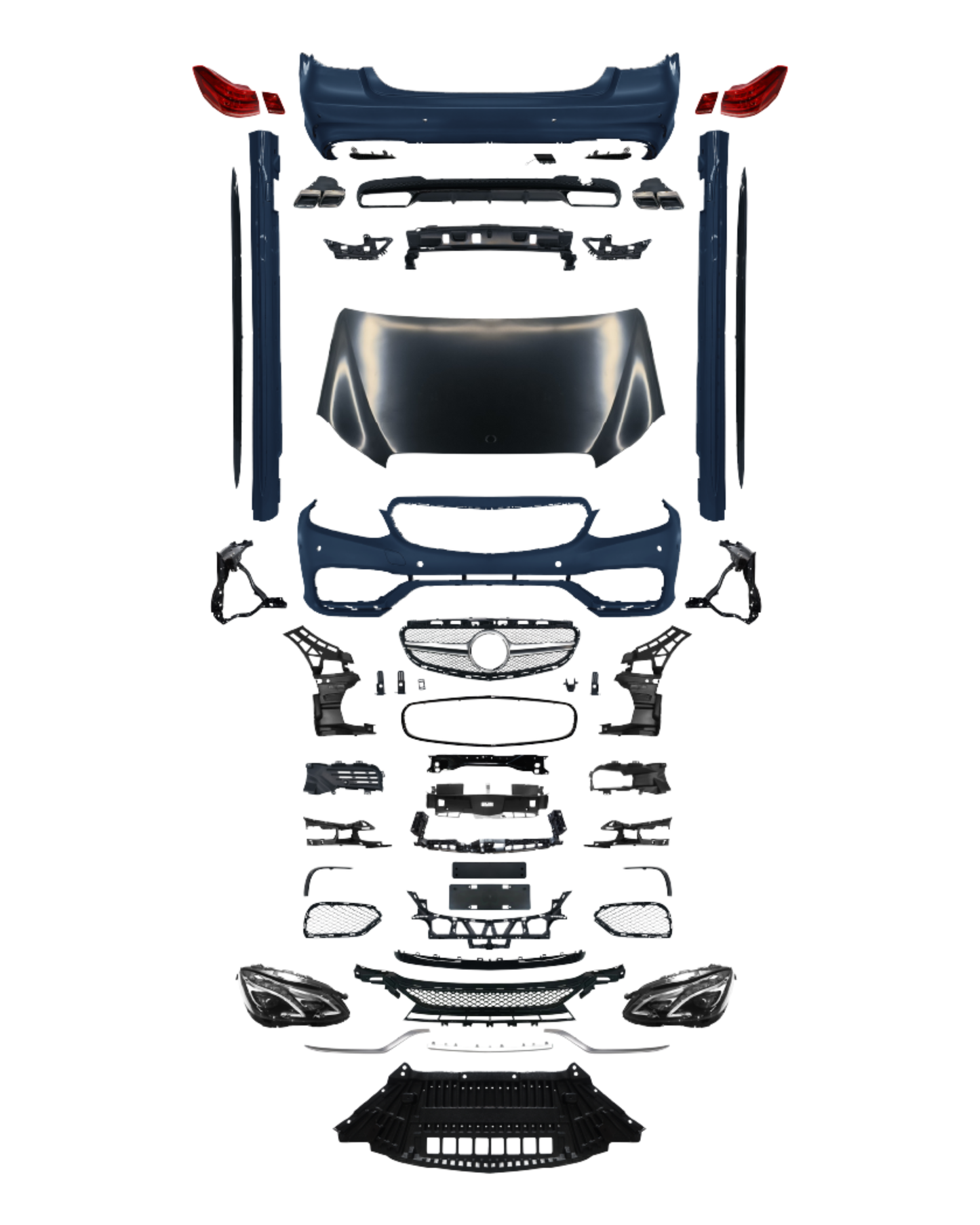 2009-2013 Mercedes W212 Full Body Kit Conversion New Look | Carteil
