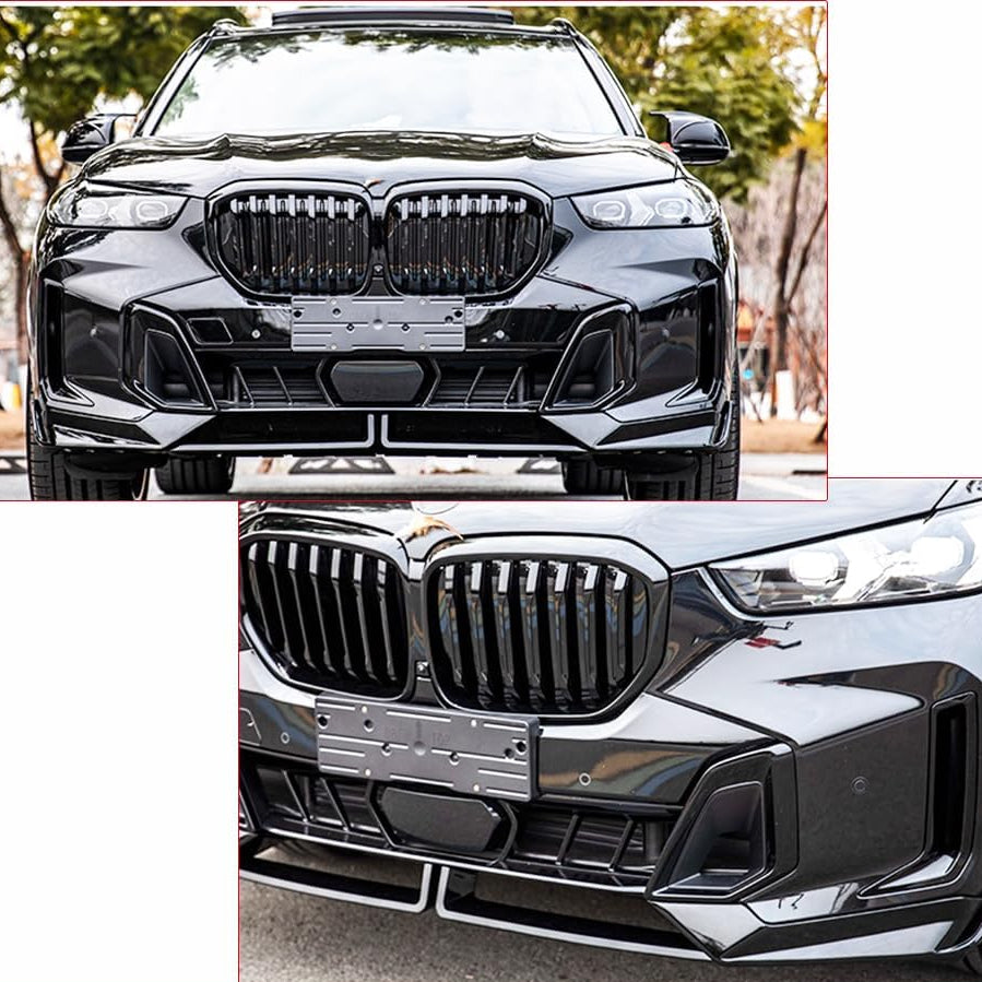 BMW X5 G05 LCI M Performance Style (2023+) Front Lip| Gloss Black ABS |Adhesive