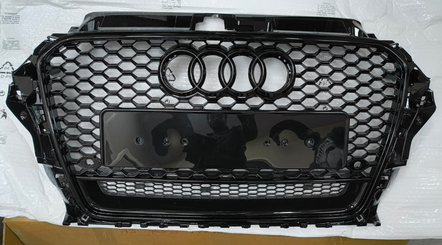 2014-2016 Audi A3 RS3 Style Grille Glossy Black | Carteil
