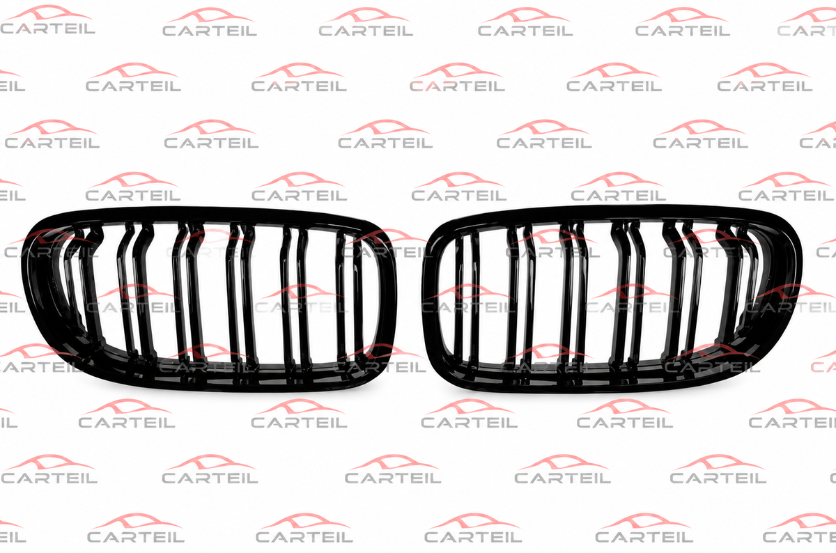 BMW 3-Series E90 Front Grille (2009-2012)| Gloss Black ABS | Adhesive