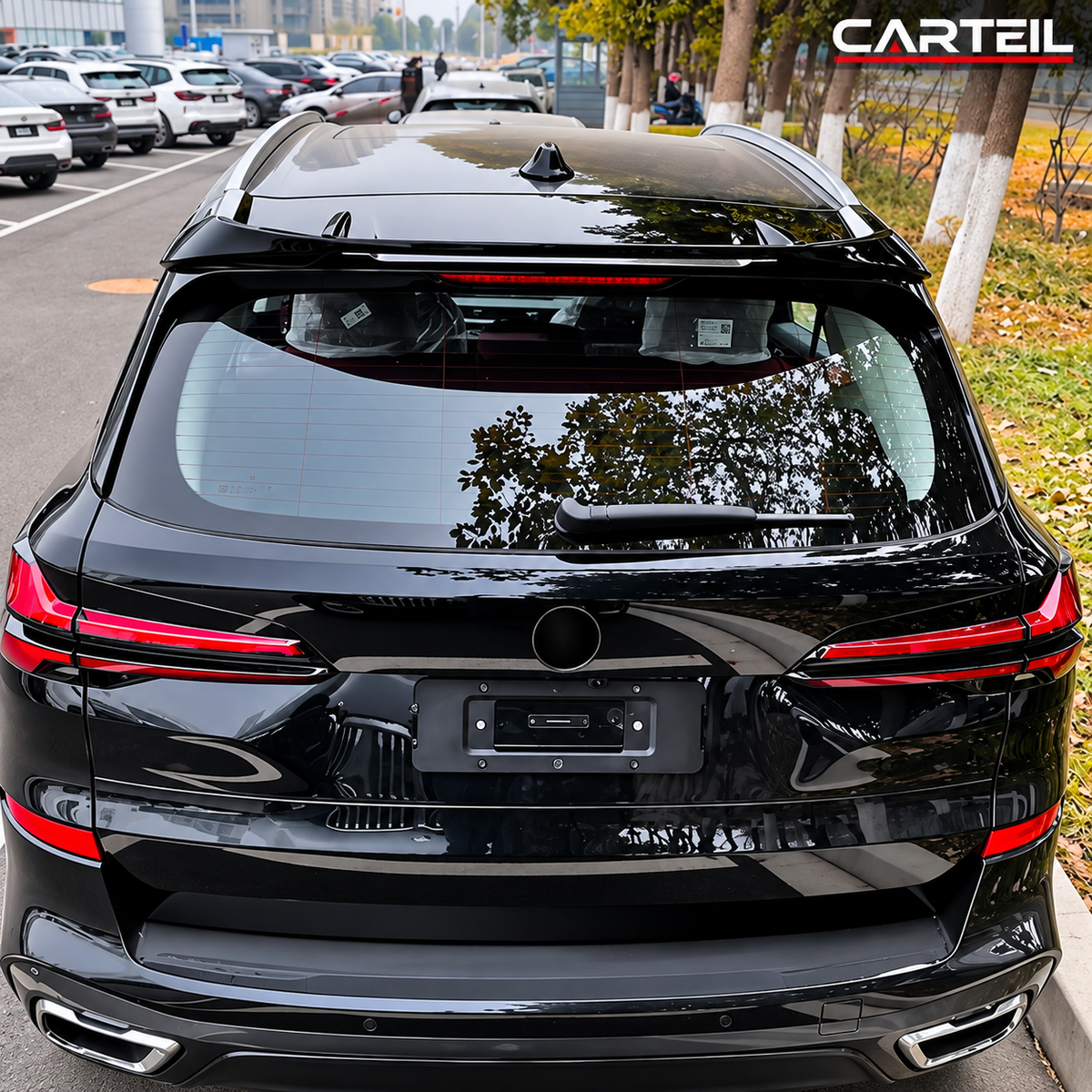 BMW X5 G05 LCI car M Performance (2023+) Rear Spoiler | Gloss Black ABS |Adhesive
