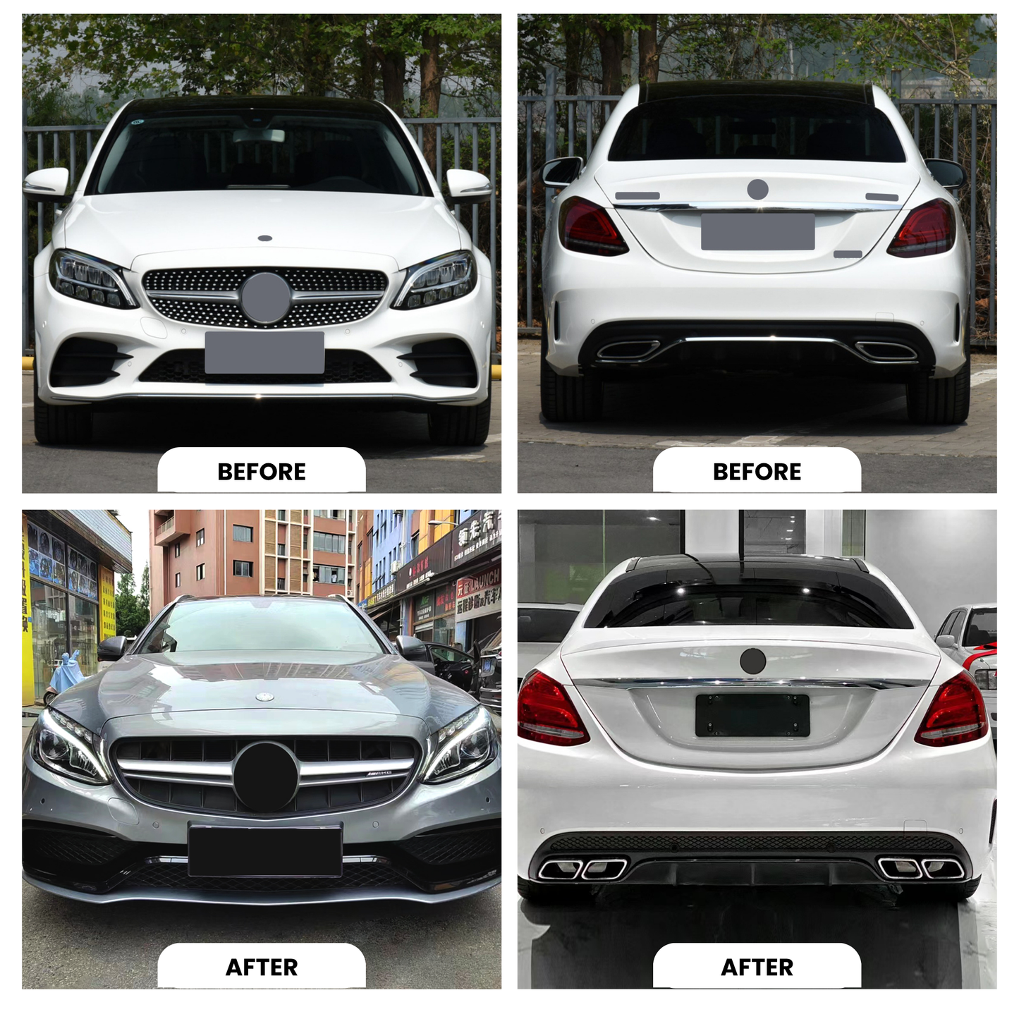 Mercedes C-Class W205 (2015-2021) to C63 AMG Full Body Kit
