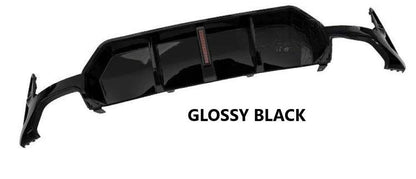 BMW 3 Series G20 M Sport (2023+) Rear Lip | Diffuser with Red LED | Gloss Black ABS | Plug & Play