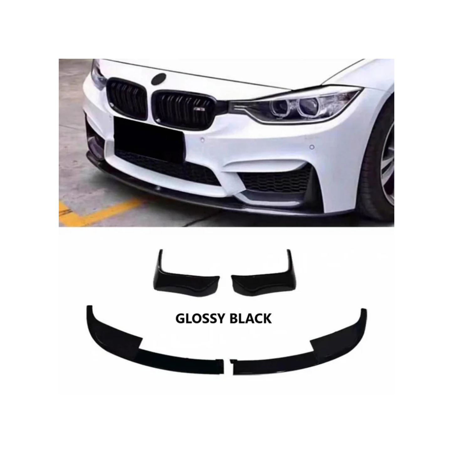 F30 M3 Front Lip Glossy Black | Carteil