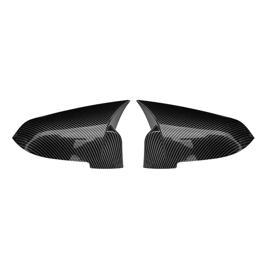 2010–2013 BMW 5 Series F10 Side Mirror Caps Cover Without Lamp  (Paste Style | Carbon Look)
