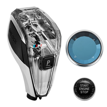 BMW Crystal Gear Knob with iDrive Controller Start-Stop Button | Carteil
