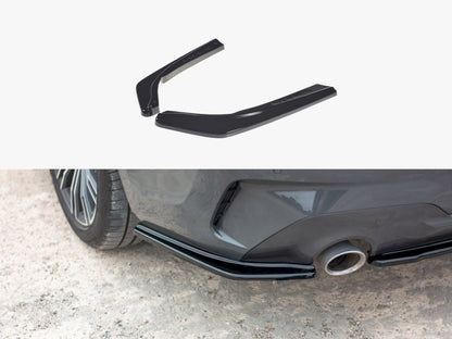 BMW 3 Series G20 M Sport (2020) Rear Side Splitter | Gloss Black ABS | Adhesive