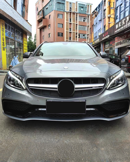 2015-2021 Mercedes C-Class W205 C63 AMG Body Kit Glossy Black | Carteil
