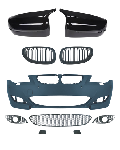 2007-2010 BMW 5 Series E60 M5  only frount bumper Look Body Kit Glossy Black | Carteil