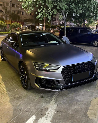 2017-2019 Audi A4 RS4 Look Full Body Kit Glossy Black | Carteil