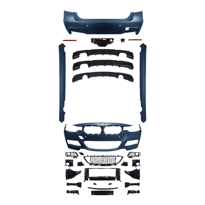 2012-2018 BMW 3 Series F30 M Sport Body Kit Glossy Black | Carteil