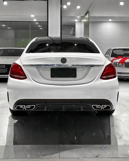 2015-2021 Mercedes C-Class W205 C63 AMG Body Kit Glossy Black | Carteil