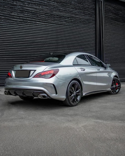 2013-2019 Mercedes CLA W117 Full AMG 45 Body Kit Glossy Black | Carteil
