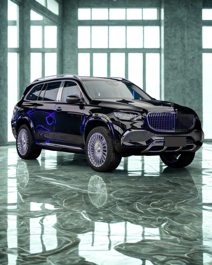 2020-2023 Mercedes GLS X167 Maybach Style Body Kit Glossy Black | Carteil