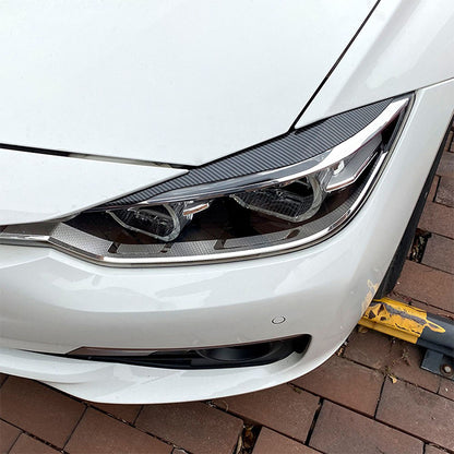 2012-2018 BMW 3 Series F30 Light Brow Glossy Black | Carteil