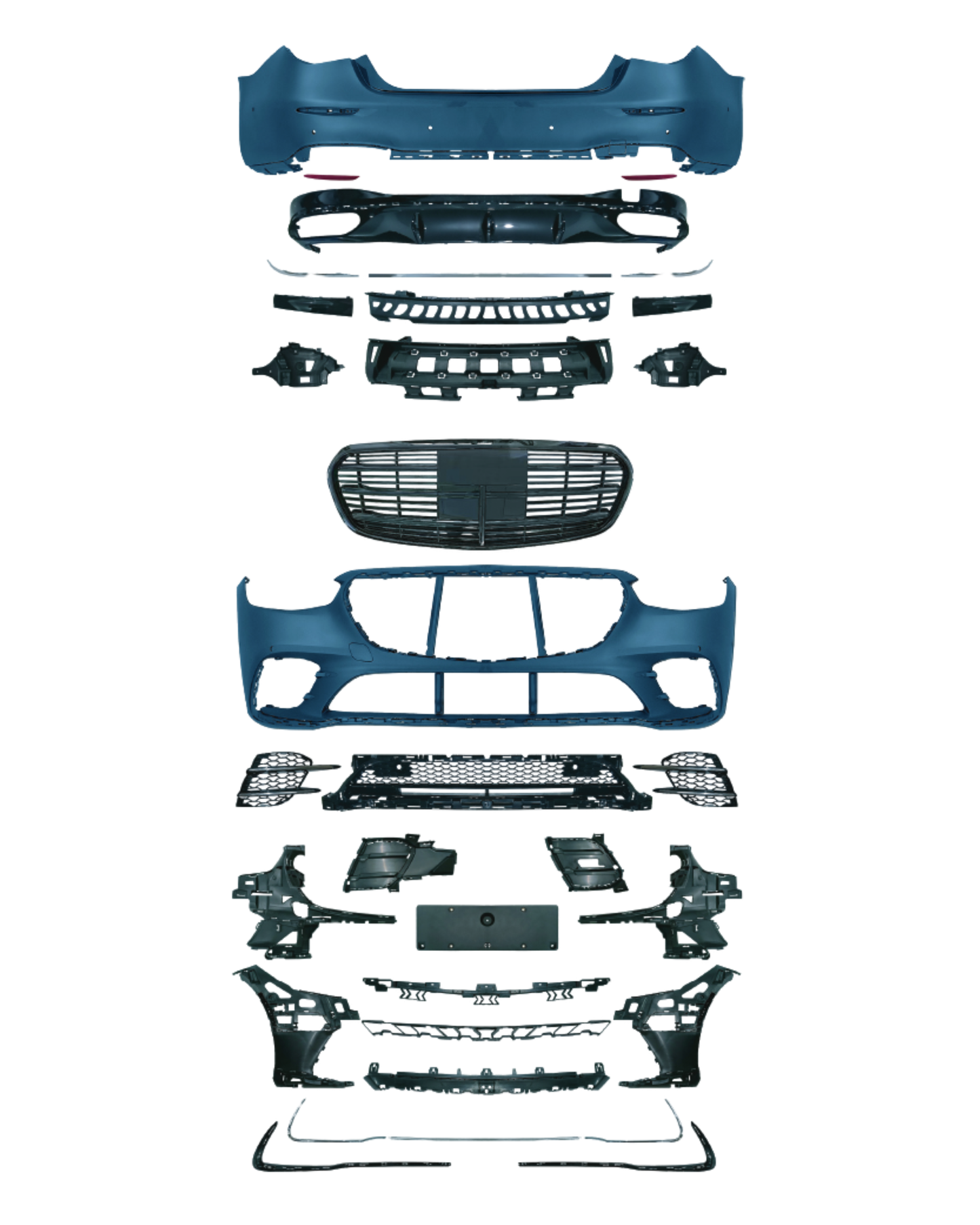 Mercedes W223 (2021-2025) to S-Class 'S450 2025 Look' Body Kit Upgrade