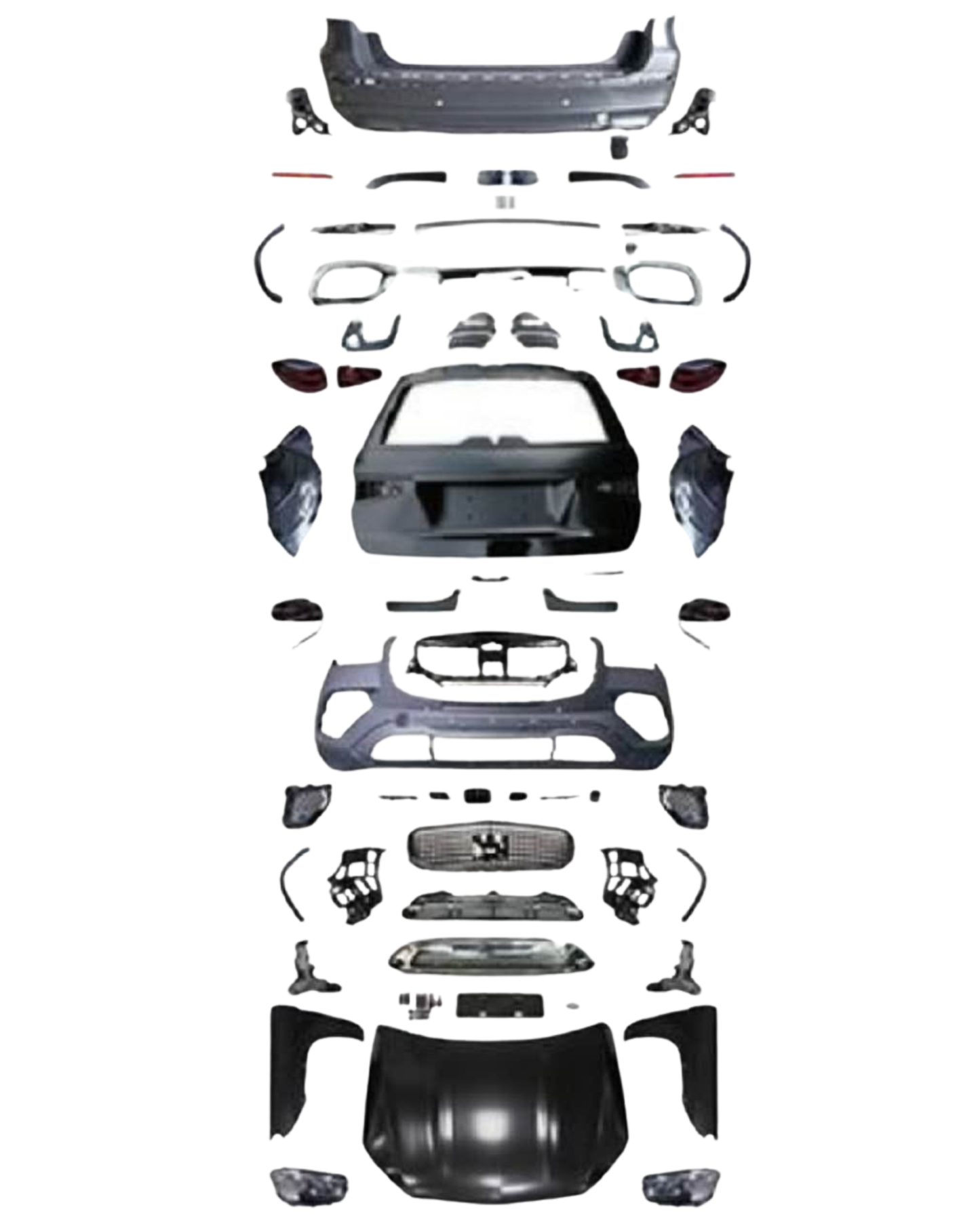 2024 Mercedes GLS Maybach Body Kit Glossy Black | Carteil