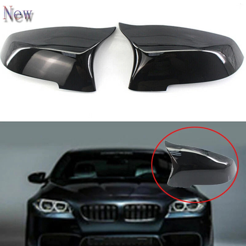 2011-2017 BMW 5 Series F10 Side Mirror Caps Glossy Black | Carteil