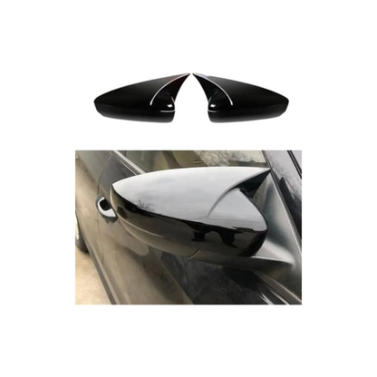 2014-2018 Volkswagen Polo Paste Style Side Mirror Caps Glossy Black | Carteil