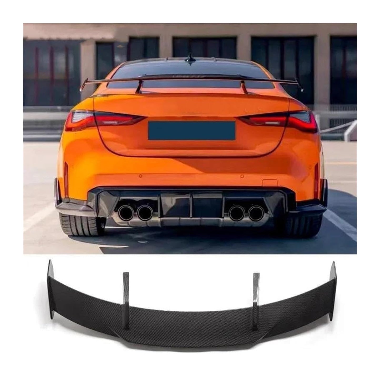 2012-2021 BMW 4 Series M4 Style glossy black  Spoiler | Carteil