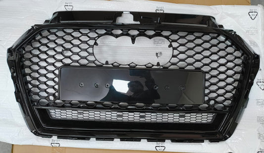 2017-2019 Audi A3 RS3-Style Grille Glossy Black | Carteil
