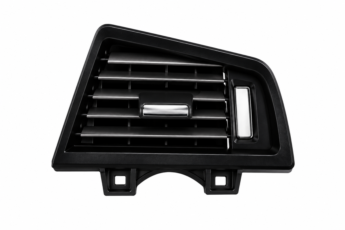 BMW 5 Series F10 (2010–2017) Right Side AC Vent | Black with Chrome Slats