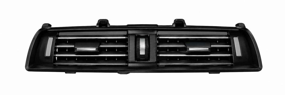 BMW 5 Series F10 (2010–2017) Front Center AC Vent | [Black with Chrome Accents] | OEM