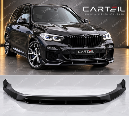 BMW X5 G05 (2019+) Front Lip  | Four-Piece | Gloss Black ABS | Adhesive
