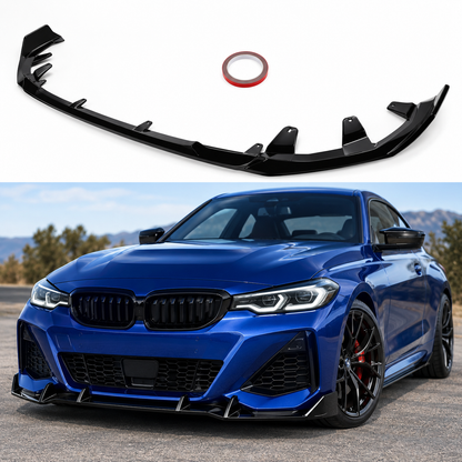 BMW 2 Series G42 Coupe (2022) Front Lip Splitter | Gloss Black ABS | Adhesive