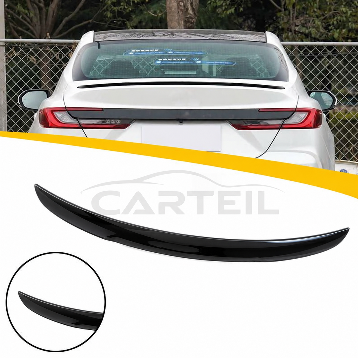 Toyota Camry (2024+) OEM style Rear Spoiler | Gloss Black ABS | Adhesive