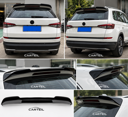 Skoda Kodiaq (2017-2021) Roof Spoiler | Gloss Black ABS | Adhesive
