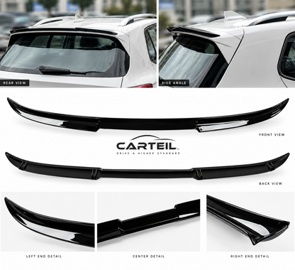 Volkswagen Taigun (2018+) Rear Spoiler | Gloss Black ABS | Adhesive