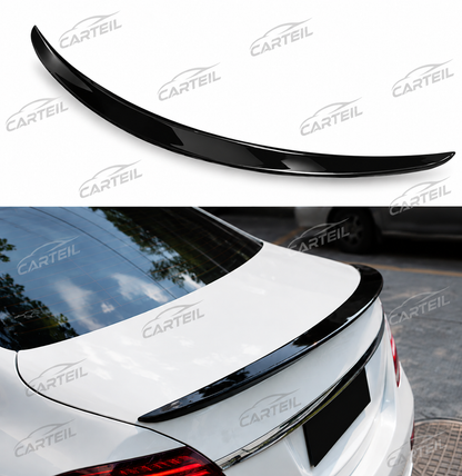 Mercedes-Benz W213 E63 Style Rear Spoiler (2016-2021) | Gloss Black ABS | Adhesive Installation