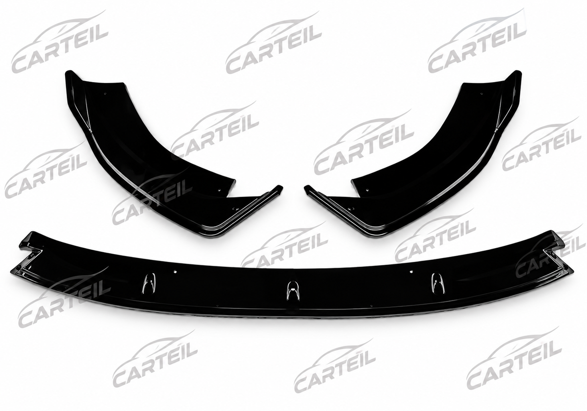 Mercedes-Benz E-Class W214 Front Lip (2024+) | Gloss Black ABS | Adhesive Installation