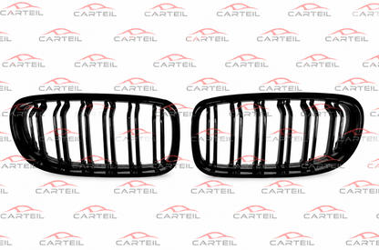 BMW 3-Series E90 Front Grille (2009-2012)| Gloss Black ABS | Adhesive