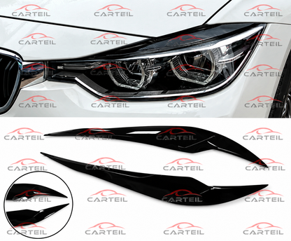 BMW 3-Series F30 Light Brow (2012-2018)| Gloss Black ABS | Adhesive
