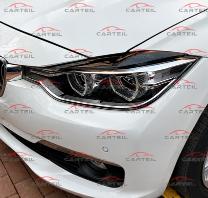 BMW 3-Series F30 Light Brow (2012-2018)| Gloss Black ABS | Adhesive