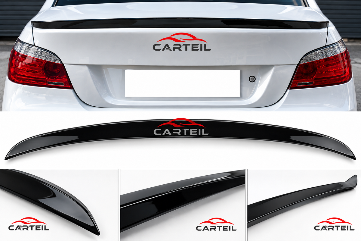 BMW 5-Series E60 M5 Rear Spoiler (2004-2010) | Gloss Black ABS | Adhesive