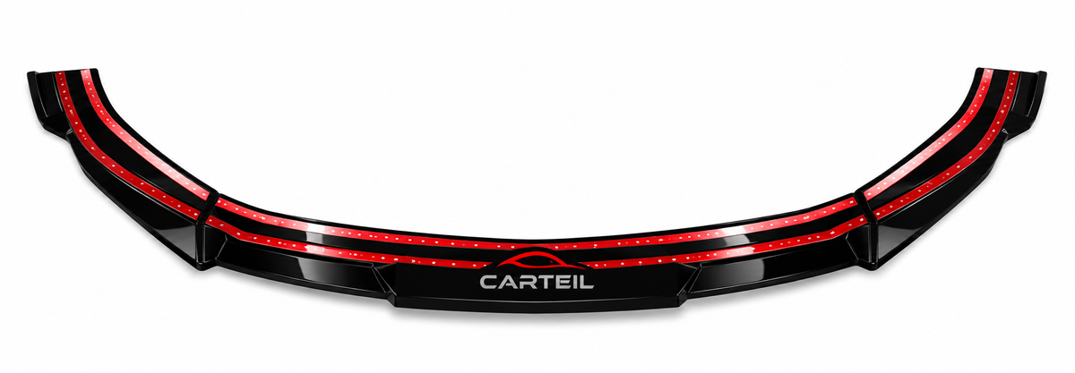 Mercedes-Benz C-Class W204 Front Lip (2007-2013)| Gloss Black ABS | Adhesive