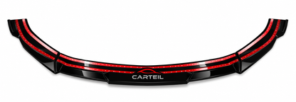 Mercedes-Benz C-Class W204 Front Lip (2007-2013)| Gloss Black ABS | Adhesive