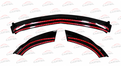 Mercedes-Benz C-Class W204 Front Lip (2007-2013)| Gloss Black ABS | Adhesive