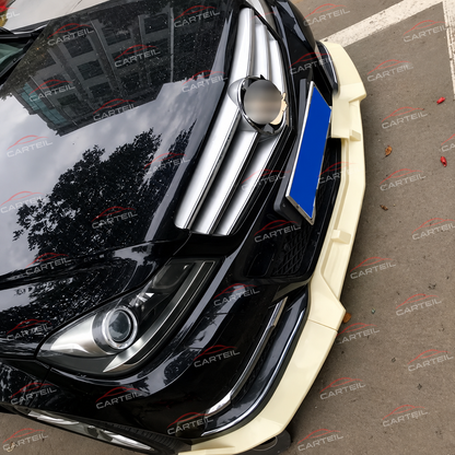Mercedes-Benz C-Class W204 Front Lip (2007-2013)| Gloss Black ABS | Adhesive