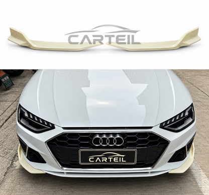 Audi A4 S-Line B9 Front Wrap Angle (2020-2025)| Gloss Black ABS | Adhesive