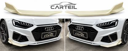 Audi A4 S-Line B9 Front Wrap Angle (2020-2025)| Gloss Black ABS | Adhesive