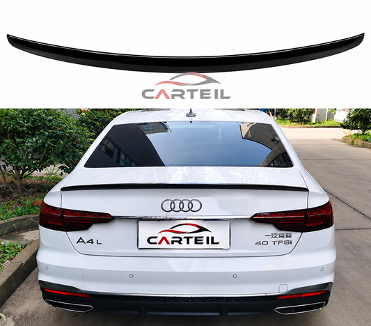 Audi A4 B9 S4 Rear Spoiler (2019) | Gloss Black ABS | Adhesive